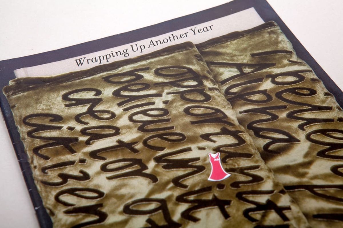 An open copy of the Alpha Phi Annual Report