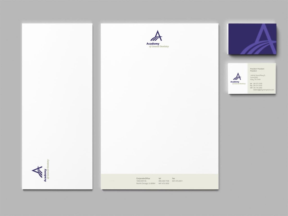 Examples of Branding Materials for AGD (Business cards, letterheads, etc)