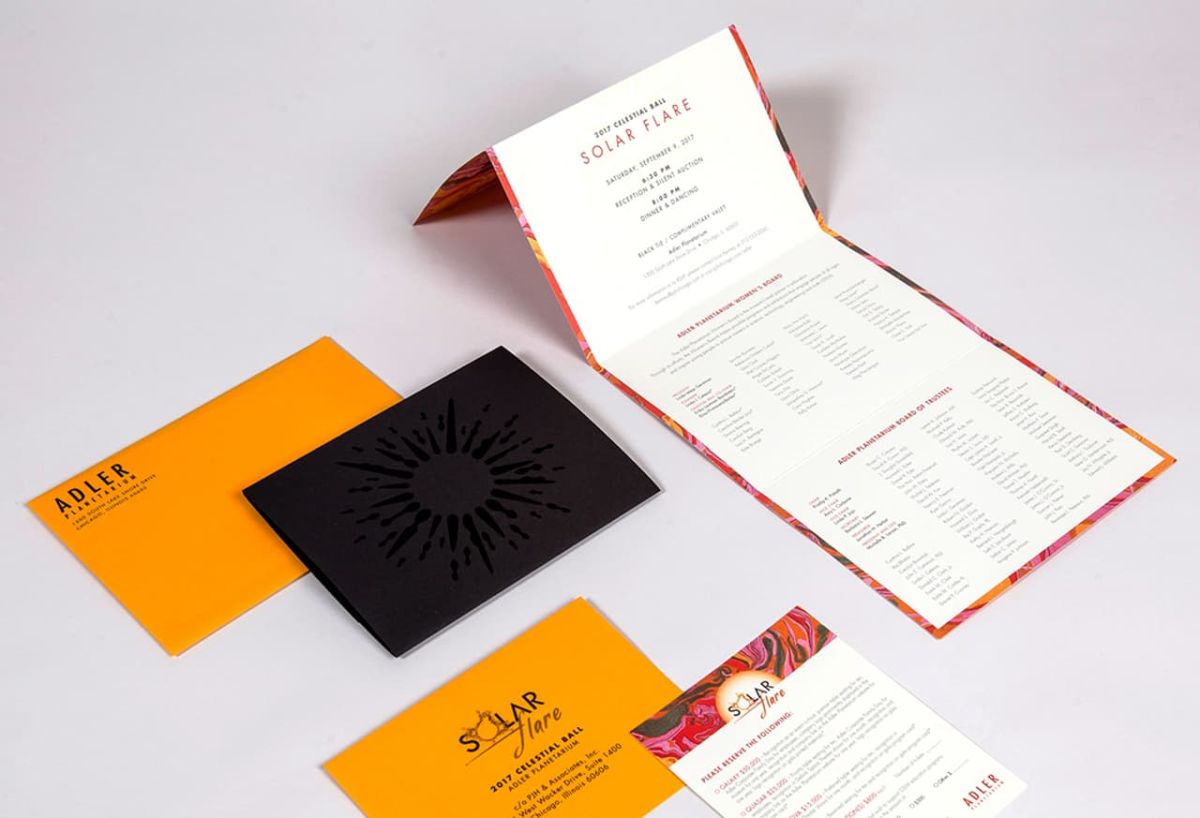 An overview of the contents of the invitation